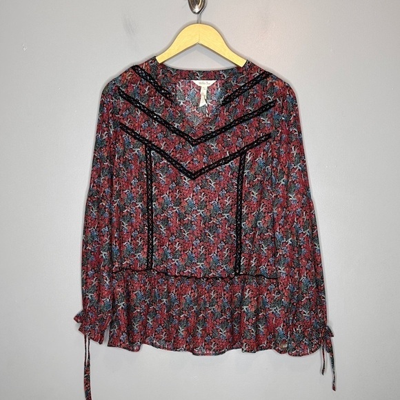 NWT Matilda Jane Carol  Chiffon Peasant Blouse - Picture 1 of 7